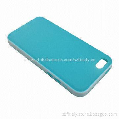 TPU case for iPhone 5C, double color injection, simple and fashion